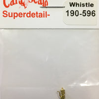 CAL-SCALE 190-596 HO Whistle. (1) Brass Casting.