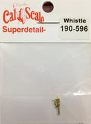 CAL-SCALE 190-596 HO Whistle. (1) Brass Casting.