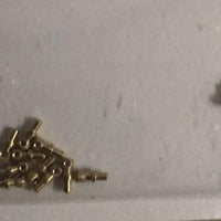 Handrail Knobs MARKITS-Ozzy Brass size 1.8mm long with 1.5mm Ball (12). use .45mm wire  M4HRK1.5  **