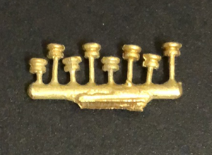 Vent #101 - Round Roof Vents suits BI - FO - NSWGR Passenger Cars ( 8 ) Ozzy Brass Detailing Parts #101