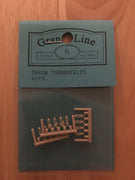 Turnbuckles #4019- 1:64 scale plastic (12) "GRANDT LINE"  (AVAILABLE UNTIL SOLD OUT)