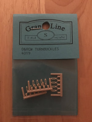 Turnbuckles #4019- 1:64 scale plastic (12) 