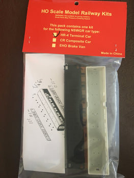 kit ; HR model type-4 of R car sets Passenger Terminal Brake Van NSWGR HO, Casula Hobbies Model Railways