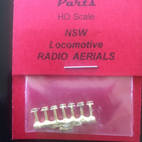 Radio Aerials #3 for NSWGR Diesel Locomotive. #3 Ozzy Brass