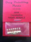 Radio Aerials #3 for NSWGR Diesel Locomotive. #3 Ozzy Brass