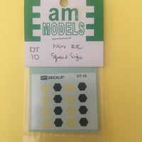 DT10 AM Models Decal: DT10 NSW RCT  Speed Signs 50 MPH & 80 KPH