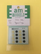 DT10 AM Models Decal: DT10 NSW RCT  Speed Signs 50 MPH & 80 KPH