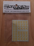 SOAK 102 Decal for ANR logos for 930 class locos in yellow HO