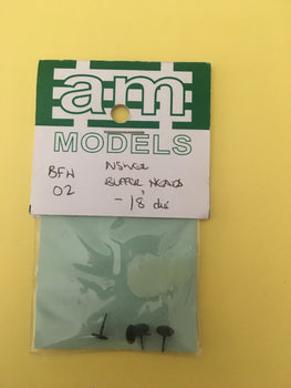 BFH02 AM Models : BFH02 18" NSWGR Buffer Head Turned Brass (4)