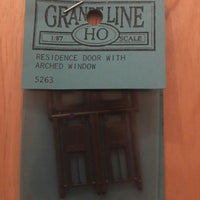 GRANDT LINE #5263 Residence Door w-Arched Windows door & frame separate pieces