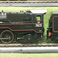 3820 C38 CLASS N.S.W.G.R. 4-6-2 "Standard" BLACK WITH RED LINING "DCC Ready 8 Pin version by ARM - Free postage