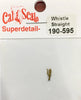 CAL-SCALE 190-595 HO Whistle Straight. (1) steam locomotive Brass Casting.*