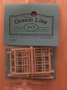 WINDOWS #5289 LIGHT MASONRY WINDOWS HO 42" X 72' (6) "GRANDT LINE"