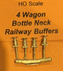 Buffers - Bottle Type NSWGR Goods Wagons (4),  #5  Ozzy Brass