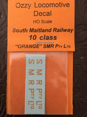 Ozzy Decals: Locomotive Decal: South Maitland Railway 10 Class 
