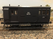 HG 3 - HG15772 N,S,W,G,R, Casula Hobbies RTR Model Brake Van with long guards look out, no middle window, single passenger compartment. in service 11-1903 condemned 5-1958.