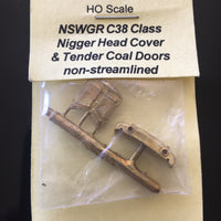 B3847 - C38 Class Nigger Head Cover & Tender Coal Doors NSWGR - Ozzy Brass :#B3847
