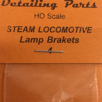 Lamp Bracket #130 for Steam Loco's, Carriages, marker lights.(4)  HO Ozzy Brass: