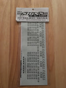 SOAK 56 DECAL for RIO TINTO ES44-DC (DASH8) LOCO BLACK