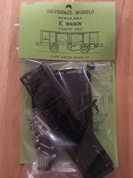K 4 Wheel open wagon Diamond end of N.S.W.R. HO Kit  SILVERMAZ Model Railways : (Made in Australia Est. 1982)