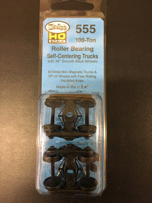 #555 roller bearing ho self-centering truck kadee