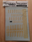 SOAK 40 Decal FREIGHT AUSTRALIA ASSORTED LOGOS & STRIPES in random