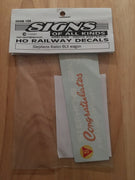105 HO DECAL for "STEPHENS RAILEX" for BLX WAGON - SOAK