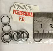 TRACTION TYRES  #648006  : N SCALE Locomotive Tyre 8 mm,  pack of 10 - Fleischmann: