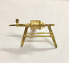 #90 -Brake Cylinder with 2 arms FOR PASSENGER CAR, BOGIES GOODS WAGON (1) , #90 Ozzy Brass