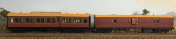 CR 1386 T&R Composite Car+ EHO 1464 Tuscan Brake Van R - Casula Hobbies Railway Models RTR.***