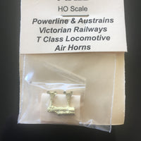 Air Horn V.R. for Vic Railways T Class Locomotive one pair-, #91  Ozzy Brass