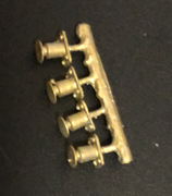 #66 Buffers four wheel good's wagons Detailing parts, Ozzy Brass -