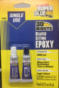 SUPER GLUE 30 MINUTE DELAYD SETTING EPOXY #15356 "THE ORIGINAL"