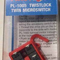 Peco: NEW PL-1005 TWISTLOCK TWIN MICROSWITCH OO/HO