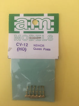 CV12 AM Models : CV12 NSWGR BRASS CASTING QUEEN POSTS NSWGR CARS