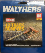 WALTHERS: 12 TRACK BUMPERS KITS #933-3511 (Buffer Stops) HO