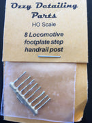 #70.1 - HANDRAIL POST for Steam Locomotive Footplate pole Step Handrail Post Ozzy Brass