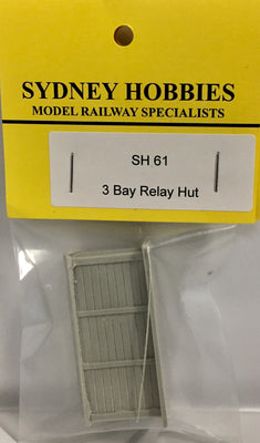 SH61 Three Bay Relay Hut NSWGR; SYDNEY HOBBIES MODEL RAILWAY SPECIALISTS.