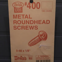 #400 Screws Metal 0-48 x 1/8in