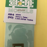 AM Models : AM-6 Builders Plates-C.35/C.36/Rail Tractors NSWGR - Etch Brass HO