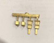 Steam C30 Tank Locomotive Front Steps, Sand Box's #122 Detailing parts,   :. Ozzy Brass - #122