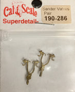 CAL-SCALE 190-286 Sander Valves Pair  Brass Casting.*
