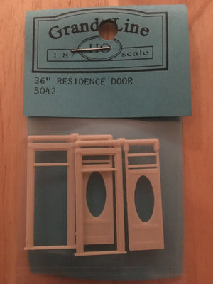 DOORS #5042 Residence Door w-Oval Window Door & Frame separate p  