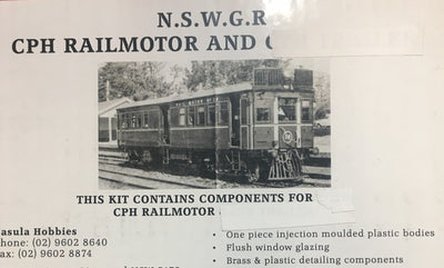 CPH Railmotor Power car HO BODY only with detailing parts Kit of NSWGR. (no bogies) SILVERMAZ Model Railways