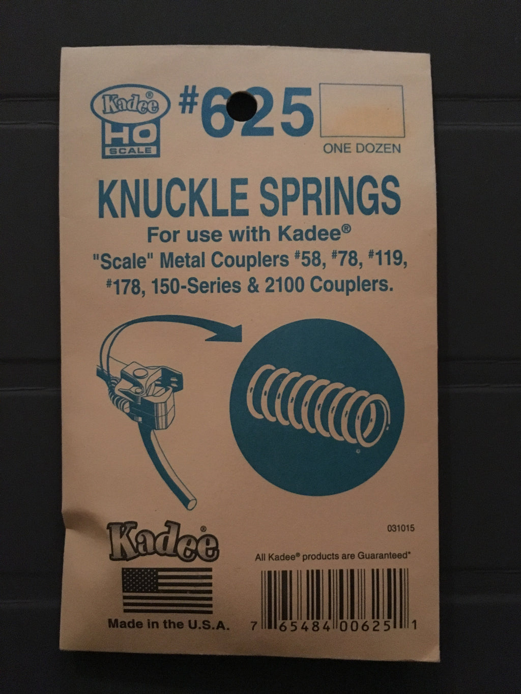 # 625 Knuckle Springs for #58, #78 & #2100 Coupler KADEE