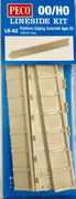 Peco: LK-62 Platform Edging Concrete type (5) 168 mm long Lineside Kit  OO/HO Kit