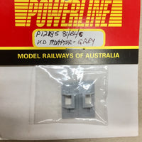 P1218S POWERLINE Parts 81/BL/G Class loco kadee adaptors in GREY 1 pair.