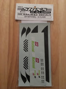 SOAK  90 DECAL for QR NATIONAL RAIL LOGOS HO