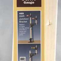 RATIO: 469 GWR Junction / Bracket Signal makes 1 of these configurations includes 2 home & distant Arms, Plastic Kit OO Gauge.