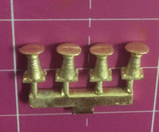 #113 - Oval type buffers for Wolgan Valley wagons.  Ozzy Brass -